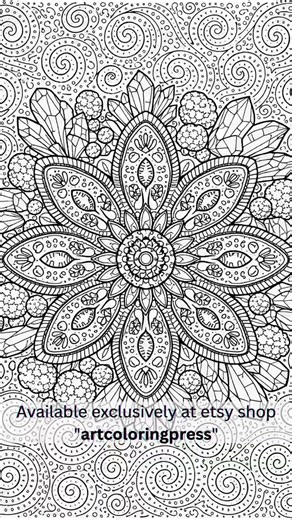 Microscopic Life Art Coloring Book Flip Through | Intricate Cellular Mandala Pages