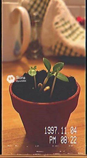 VHS Lemon Seed Growth 🍋 | Retro Analog Tape #Lemon #VHS #RetroFilm