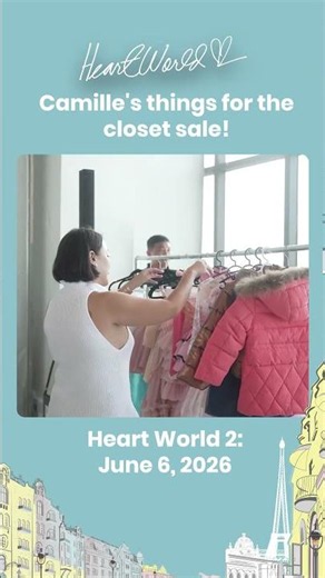Camille's things for the closet sale! #shorts | Heart World 2