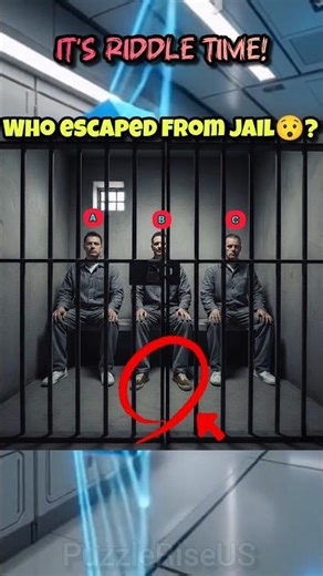 😯🔎Who's Escaped From The Jail?|#quizchallenge #trivia #brainteasers #quizriddles #ytshorts #riddle