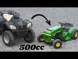 ATV 500cc 4WD Swap to JOHN DEERE Lawn Mower !? Part 1