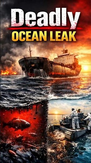 What Happens When a Ship Spills Oil in the Ocean 😱 Oil Spill #oilspill #sciencefacts #ocean
