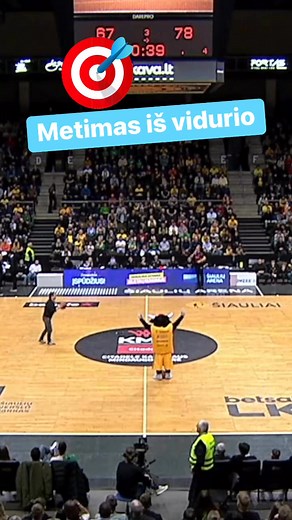 Gaila, kad vedėjas negali laimėti kubilo :) o gal 🔥🎉 #zalgiris #lkl #siauliai #Betsafe-lkl 🎥 | Osportas.lt