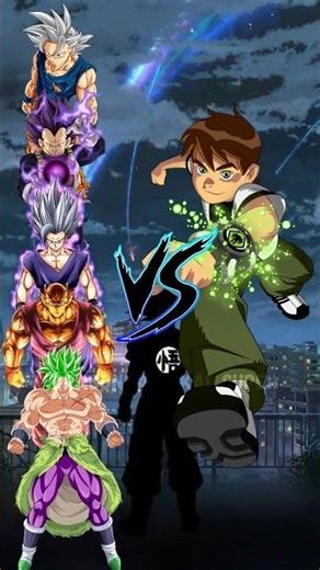 Goku, Vegeta, Gohan, Piccolo & Broly vs Ben 10 All Aliens Comparison Video