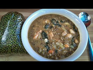 Mung Beans Soup Recipe | How To Cook Mung Beans Soup with Sliced Pork and Vegetables