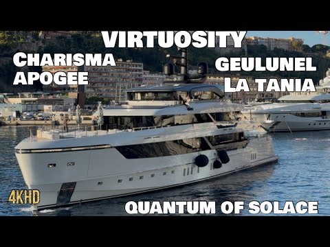 2025 GEULUNEL & CHARISMA Superyacht with VIRTUOSITY-APOGEE-LA TANIA-QUANTUM OF SOLACE
