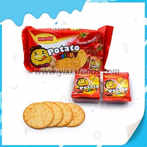 [Hot Item] Potato Biscuit Round Crispy Biscuit Tomato Flavor Biscuit