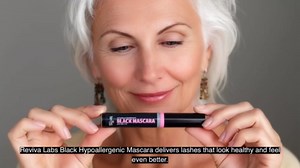 Reviva Labs Black Hypoallergenic Mascara for Sensitive Eyes and Older Women – Gentle, Volumizing & Lengthening Mascara for Older Women 50 and 60 Plus, .25 oz