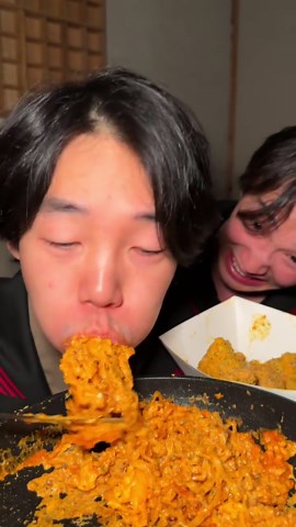 Buldak Ramen & Bburinkle Chicken Mukbang ASMR