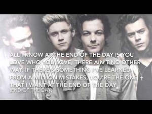 One Direction "End of The Day" Lyrics