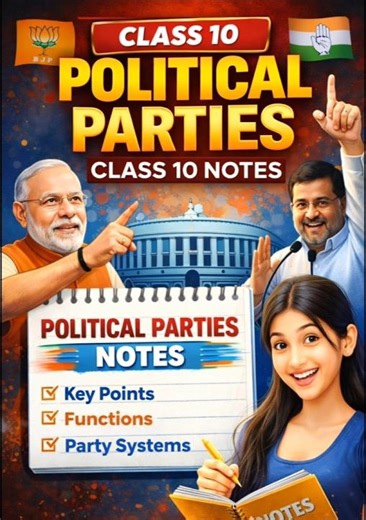 Political party notes 🔥| Class 10 sst | Class 10 Civics chapter 4 #shorts #trending #ytshorts