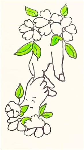 baby hands 🫶 mom hands Drawing colour#short#shorts#atr