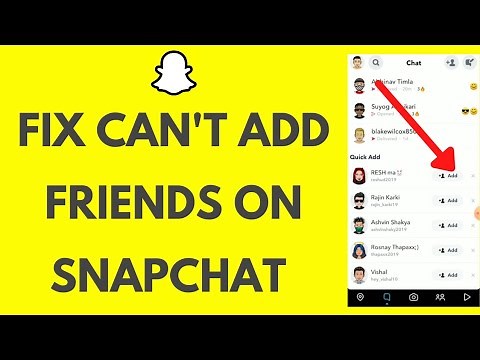 Can't Add Friends on Snapchat: How To Fix Snapchat Not Letting You Add Friends Error