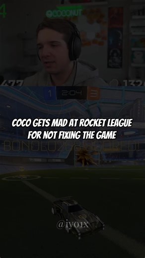 Coco loses is marbles at rocket league after going against ddosers #rl #rocketleague #fyp #rocketleaguehighlights #rlcs