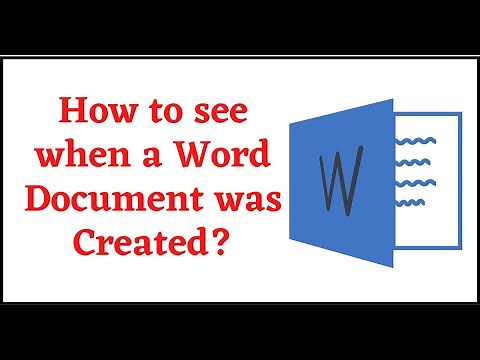 How to See When a Word Document was Created (4 Methods)