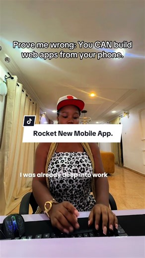 If you’ve ever lost momentum because your laptop wasn’t close, this changes everything. Your phone is no longer just for scrolling. It’s a build tool now. 👉 Download Rocket.new mobile or send me a dm to send link to app. #fortunestech #website #thattechgirl #tech #websitedevelopment