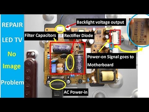 How to Repair LG LED TV that shows no Picture