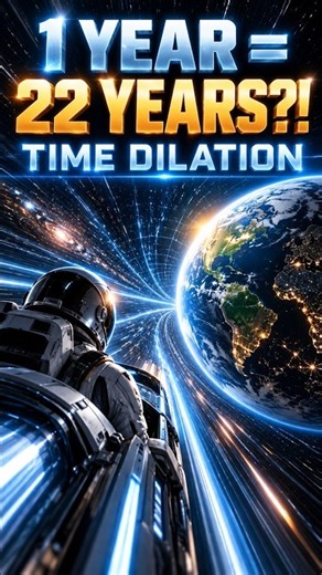 time dilation | 1 year can equal 22 years on earth?