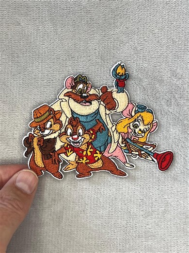 Chip 'n Dale Rescue Rangers Embroidered Iron-on Patch - Etsy