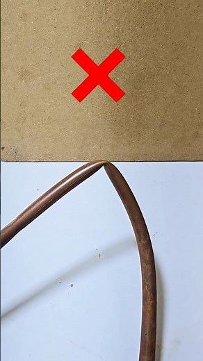 How to Easy Bend Ac Pipe With out Bender#diy #shorts