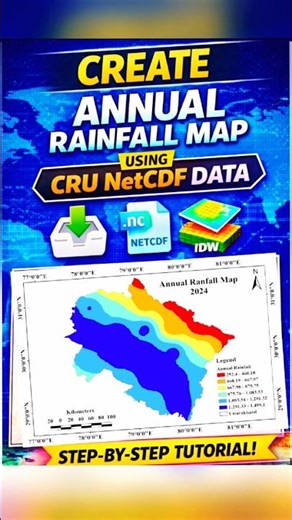 how to create Rainfall map in ArcGIS #shorts