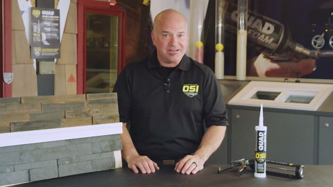 OSI QUAD Max 9.5 fl. oz. Clear #000 Exterior, Window, Door, and Siding Caulk Sealant (12-pack) 2445634