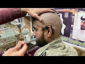 Boys Bald Head Shave with Straight Razor | Full Head Shaving Tutorial