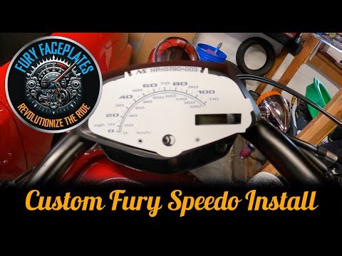 Custom Honda Fury Speedometer Faceplate!!