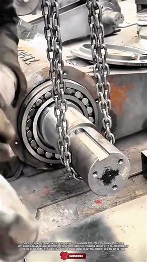 Manual tool makes installing a giant bearing much easier