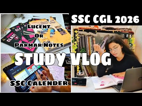 SSC STUDY VLOG: WokeUp At 4:00 AM For CGL Self Study Preperation | Lucent Or Parmar Notes | Formfill