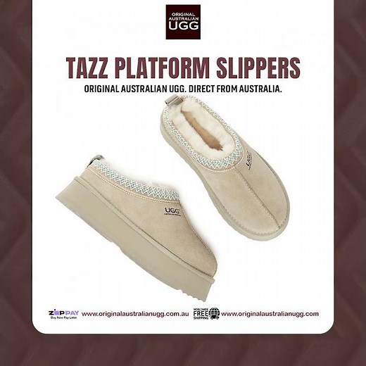 TAZZ Platform Slippers | Original Australian Ugg. Direct from Australia