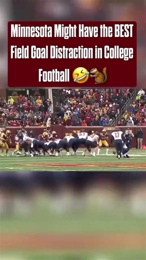The Dramatic Gopher is GENIUS🤣Is there a better field goal distraction in college football? 👀