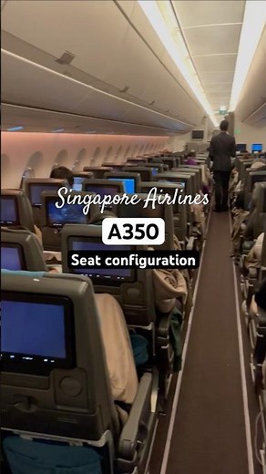 Singapore Airlines Economy A350 seat configuration