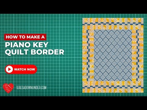 Quilting border: piano keys