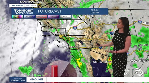 ABC 10News Pinpoint Weather with meteorologist Megan Parry
