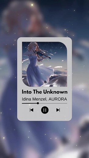 Into The Unknown by Idina Menzel, AURORA with lyrics from Frozen II #fypシ #frozen #frozen2 #intotheunknown #disney #disneysongs