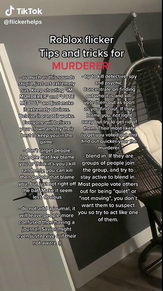 #flicker #roblox #murderer #robloxtipsandtricks #robloxflicker