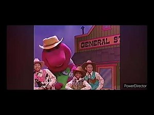 Barney and friends as Cowboys and Cowgirls singing It Came Upon The Midnight Clear