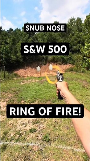 One Handed SNUB NOSE S&W 500 Magnum vs Infinity Target! 350gr Bullets 🔥
