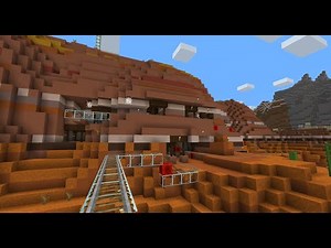 『アーリア マス（aria math）』マインクラフト音楽、アルバム『ベータ』第１３曲をトロッコ鉄道と共に聴く。"aria math" album "beta" No.13 of minecraft