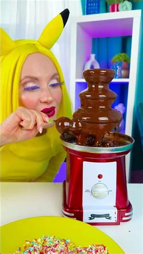 Diving into Sweetness: The Epic Candy Fountain Challenge! 🍬💦