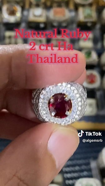 Natural Red Ruby 2 crt from Thailand