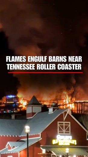 FLAMES IN THE NIGHT: Smoke and flames lit up the night sky near a roller coaster at SkyLand Ranch in Tennessee after an early Friday fire tore through two barns just after 2 a.m. All animals were safely evacuated, and no injuries were reported. | Fox News