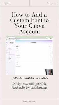How to Add a Custom Font to Canva
