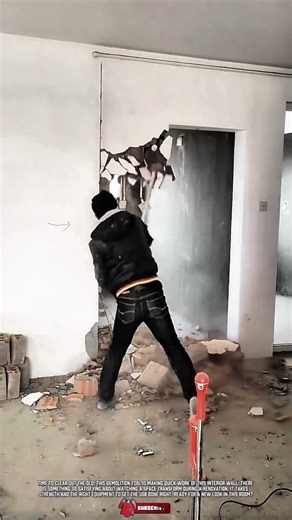 Heavy Demolition Tool for Breaking Down Solid Brick Walls Fast