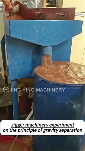 Jigger machinery experiment on the principle of gravity separation #jigging #machine #jycrusher