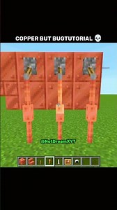 MINECRAFT COPPERBOT BUG TUTORIAL 💀 #minecraft #copper #bot #shorts