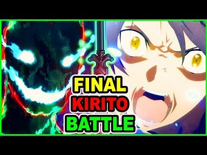 Final Kirito God Mode Vs Gabriel Death Angel | SAO Alicization War of Underworld Episode 20