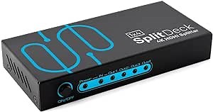 Sewell Direct SplitDeck, 1x4, 4K HDMI Splitter - Supports Full HD, 3D, HDR Signals, 4k@60hz (One Input to Four Outputs)