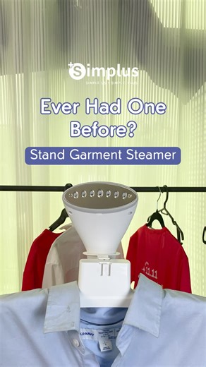 Ever had a stand garment steamer? Watch this to learn its perks! #simplus #simplusph #musthave #homeappliances #homeessentials #house #cleaninghacks #ironing